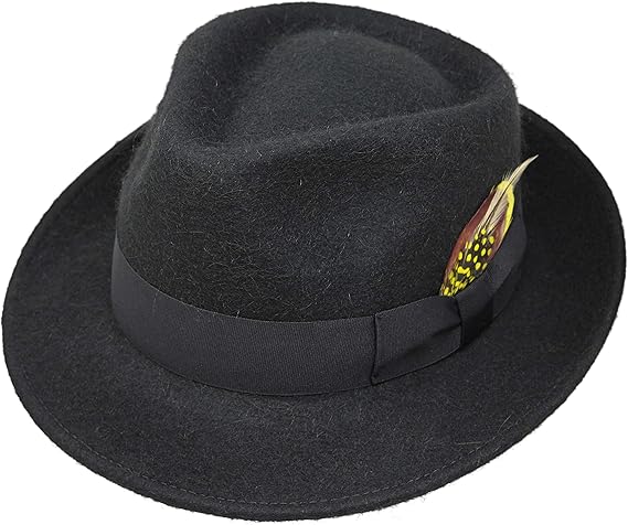 Alpaca Doyle - Teardrop Fedora Hat - Premium Alpaca Wool Felt - Crushable for Travel - Water Resistant - Unisex