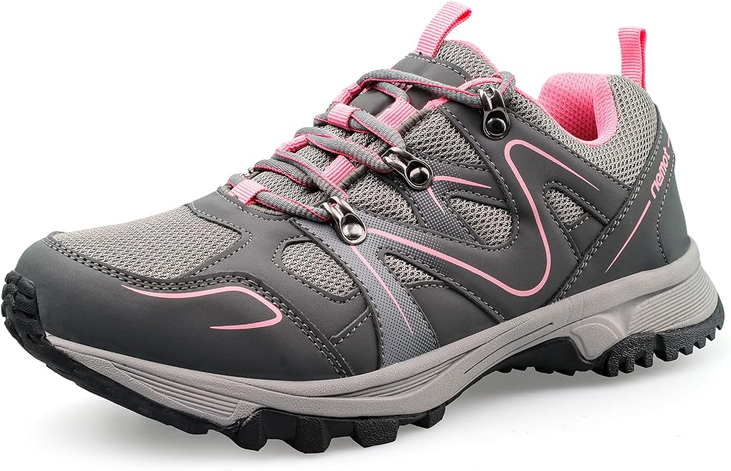 riemot Women's Walking Shoes, Lightweight Cushioned Hiking Trainers Outdoor