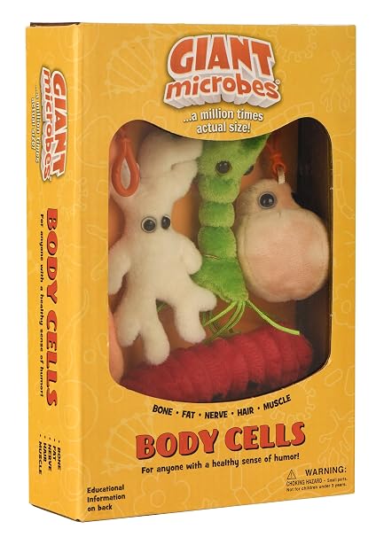 GIANT MICROBES Body Cells Themed Gift Box, Biology Gifts, Science Teacher Gifts, Cell Biology, Cell Plush, Bag Charms