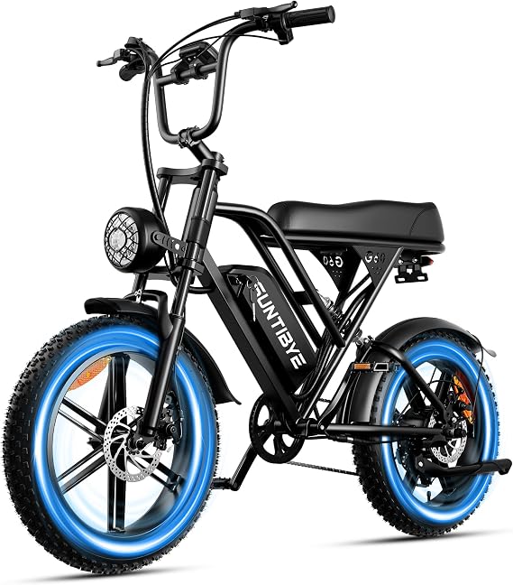 G60 Electric Bike for Adults, 1500W 20'' Fat Tires Commuting Ebike