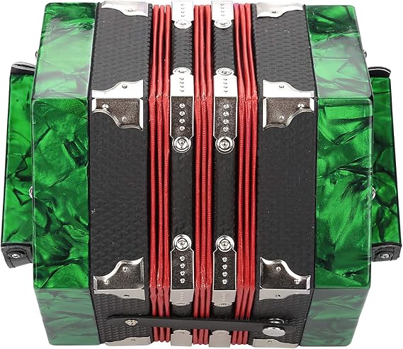 Drfeify Lightweight ABS 20 Button Concertina for Beginners Adults
