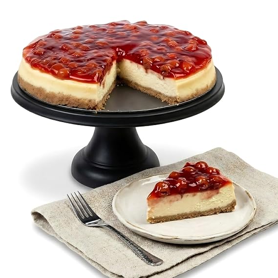 ANDY ANAND CHOCOLATIER Traditional Cherry Cheesecake 9" | Authentic Recipe, Made with Fresh California Cream Cheese | All-Natural, No Preservatives, Exquisitely Delicious (3.4 lbs)