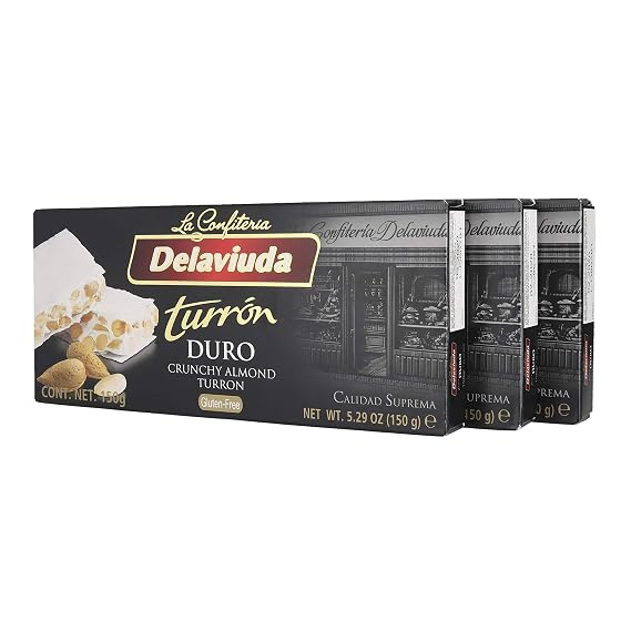 Delaviuda Turron Duro Crunchy Almond Nougat 5.29 OZ - (3 Pack)