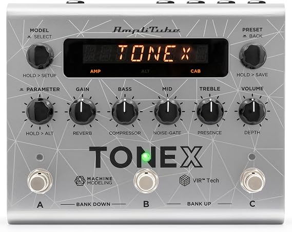TONEX Pedal Bass Edition - Bass Guitar Pedal for AI Machine Modeled Amps, Cabs, Stomps with Onboard FX, Midi, VIR Cabs and Custom IR Loader