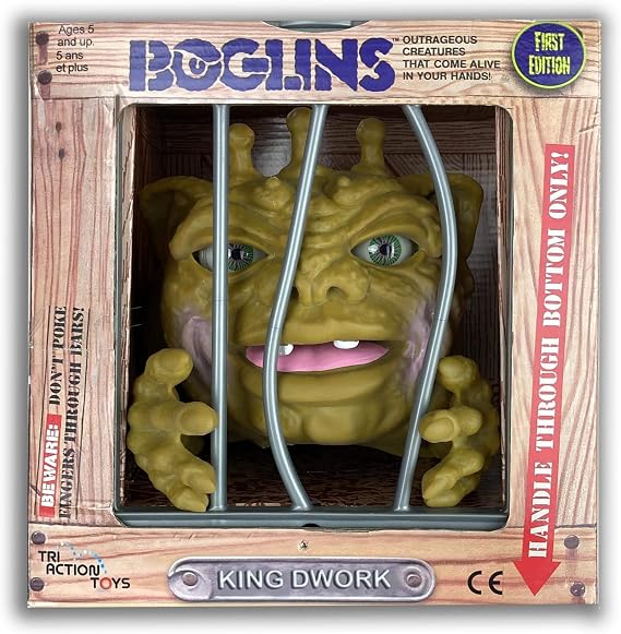 Boglins King Dwork 8 Collectible Figure with Super Stretchy Skin & Movable Eyes and Mouth, Popular Retro Toy from The 80's for Kids and Collectors