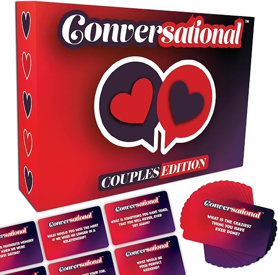 Taylise CONVERSATIONAL Couples Edition – 108 Conversation Starters for Him, Her, Anniversary, Boyfriend, Girlfriend, Husband, Wife Love Present, Valentines Day Gift, Stocking Filler