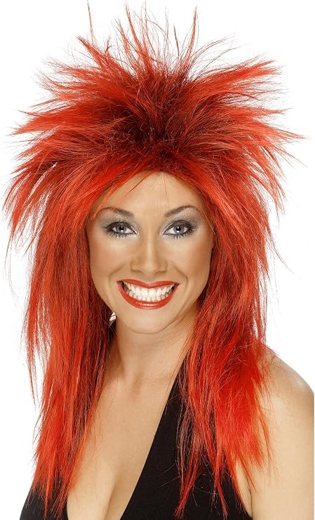 Smiffy's Women's Rock Diva Wig Two Tone and Long Mullet