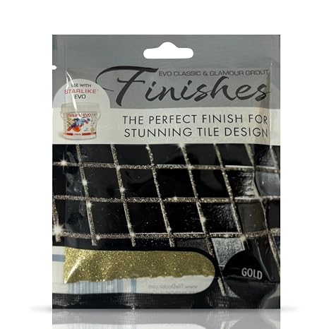 Tile Doctor 75-gram Gold Glimmer Collection Epoxy Grout Shimmer Additive GA-Gold, Glitter Grout Additive for Mosaic Tiles, Tile Grout, Backsplashes, Showers, and Home Improvement Projects