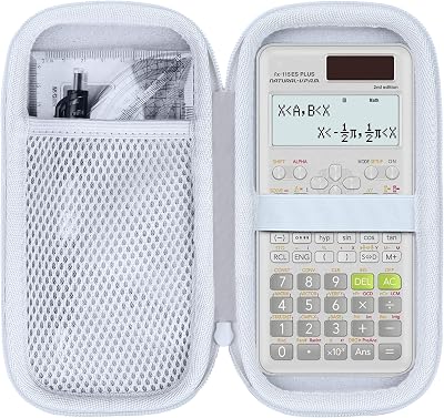 Case Compatible with Texas Instruments TI-30XIIS TI-30XS TI-30Xa TI-36X ProCasio FX-115 ESPLUS2 2nd EditionFX-991 ES Plus-2nd EditionFX-82 ES Scientific Calculator Case Only - White