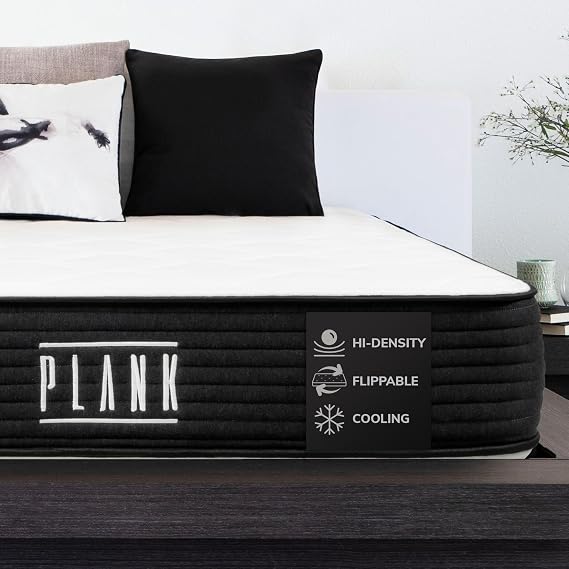 Brooklyn Bedding Plank Firm 10" Twin Mattress |Cooling Top