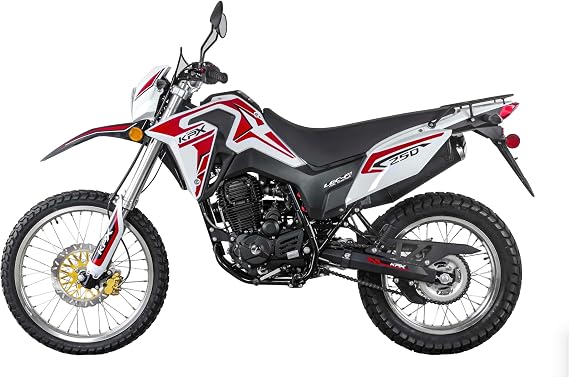 Lifan KPX 250 Dual Sport Motorcycle XL Enduro Street Legal Dirt Bike RPS Hawk KLX 250cc Fuel Injected EFI LIFAN - RED