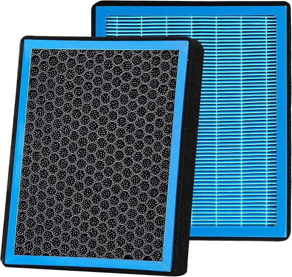 FP72 Cabin Air Filter With Activated Carbon For 2015-2022 Ford F150 F250 F350 F450 F550 Super Duty Expedition,For 2015 2016 2017 2018 2019 2020 2021 2022 F-150 F-250 F-350 F-450, (Blue)