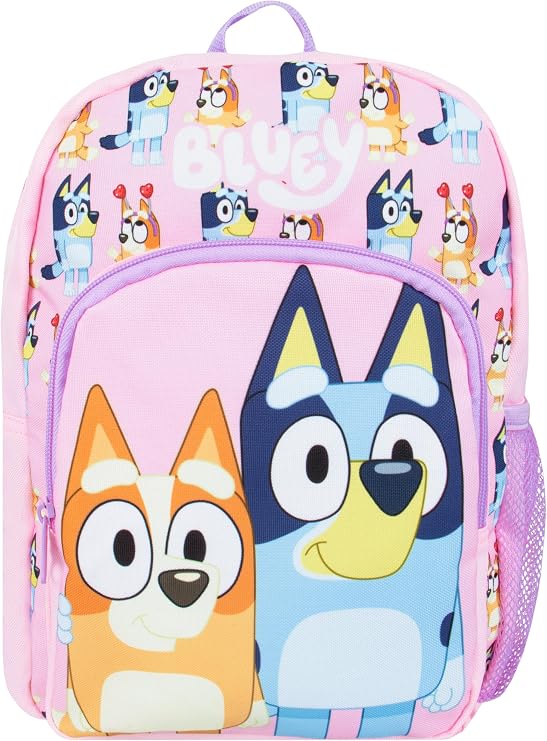 Bluey Backpack | Bingo Girls Backpack | Cute Toddler Backpacks | Nursery Bags | Pink One Size