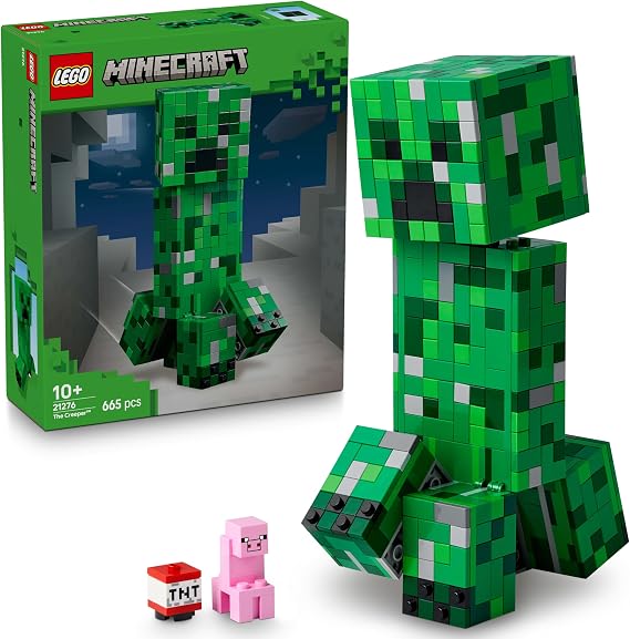 Lego 21276 Minecraft Creeper Toy, Birthday Gift, Blocks, Boys, Girls, Children, 10, 11, 12, Elementary Students, Micra, Minecraft Goods, Game, Competition, Robot