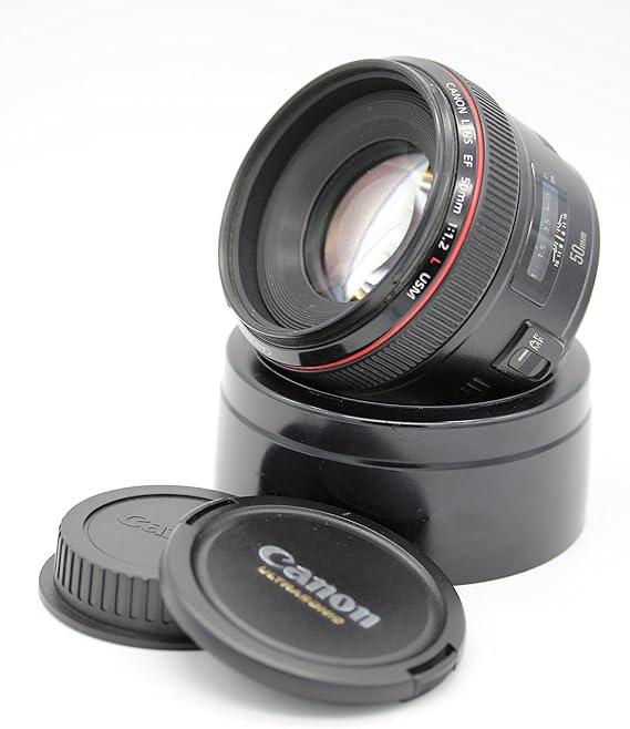 Canon EF 50 mm f/1.2L USM Lens, Black