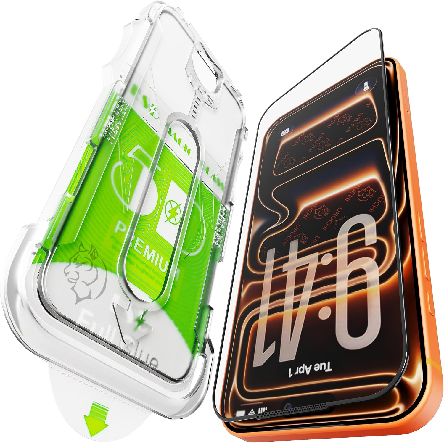 Epro iPhone ile Uyumlu 11  Xr 6.1 İçin Uygun Ekran Koruyucu, Ahize Korumalı Toz Önleyici Tam Kaplama, Hizalama Aparatlı Kolay Kurulum, Toz Bırakmayan Uygulama, Darbelere Karşı Ekstra Güçlü Cam