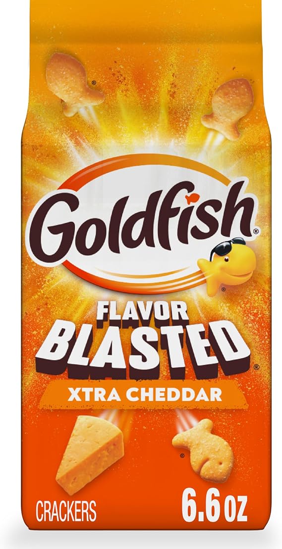 Pepperidge Farm Goldfish Flavor Blasted Xtra Cheddar Crackers, 6.6 oz. Bag