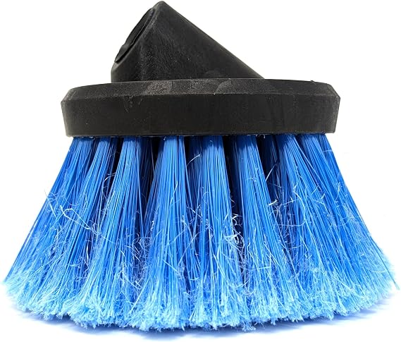 Guttermaster Blue Round Flow Through Brush, Medium Soft, Round 4.5 Inch