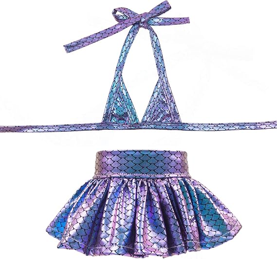 CuteBone Dog Bikini Dress, Stylish Swimsuit Costume for Small Dogs, Comfortable & Adjustable Puppy Bathing Suit, Soft Outfit Pet Apparel for Beach, Pool and Summer Fun DB07S