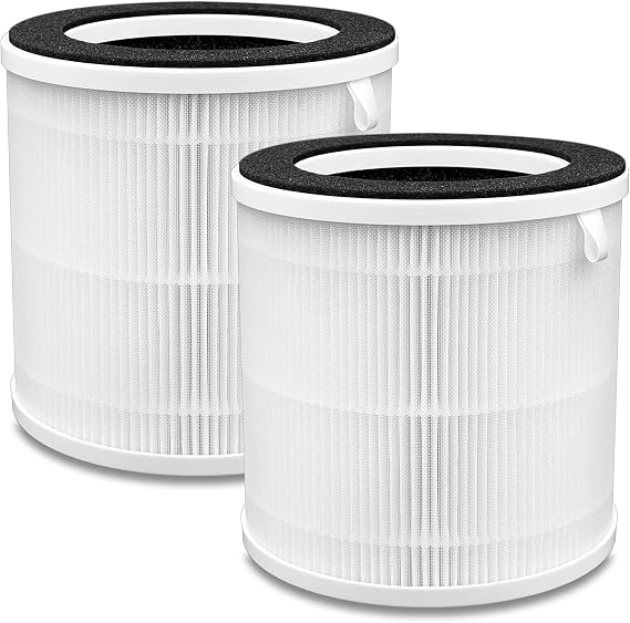 Replacement Filter Compatible with Membrane Solutions MSB5 Air Purifier | 3-in-1 H13 True Filter & Activated Carbon Filter for High-Efficient Filtration, 2 Pack