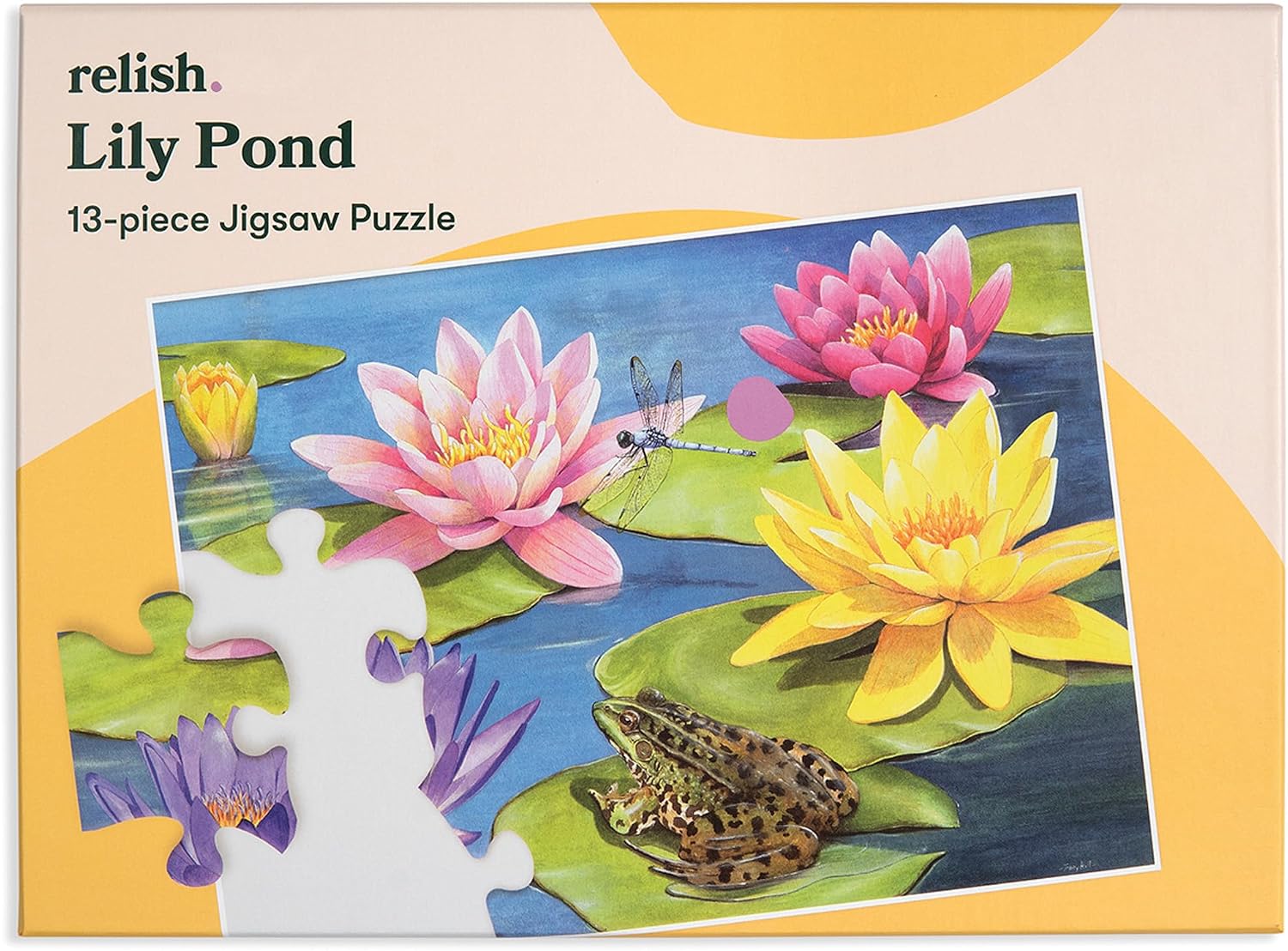 Relish Dementia Puzzles for Adults, 13 Piece Lily Pond Jigsaw Puzzle, Alzheimerís Products and Activities