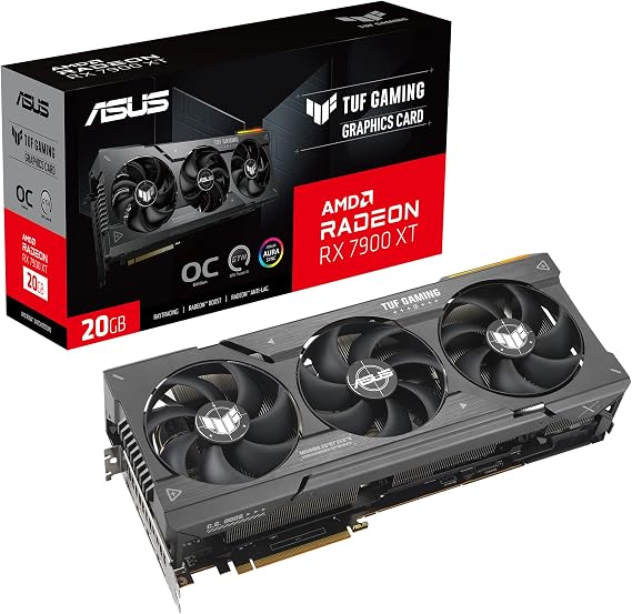 ASUS TUF Gaming Radeon RX 7900 XT OC Edition 20GB GDDR6 Graphics Card PCIe 4.0 20GB GDDR6 HDMI 2.1a DisplayPort 2.1
