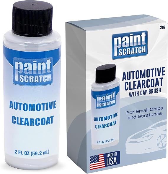 2 Oz. Automotive Clearcoat Bottle with Brush for Easy Touch Up - Clear Coat Paint for Cars, Trucks, Vehicles - Clearcoat Restorer, Repair for Auto