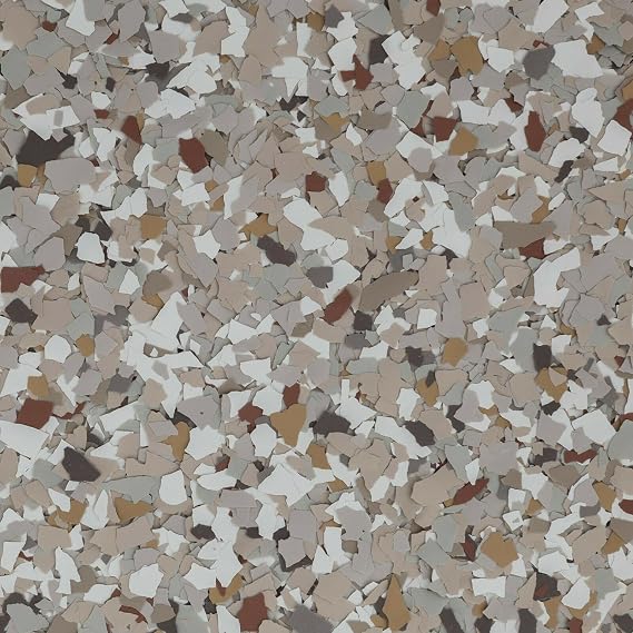 Colored Epoxies 40 LB Decorative Vinyl Flakes for Epoxy Garage Floors