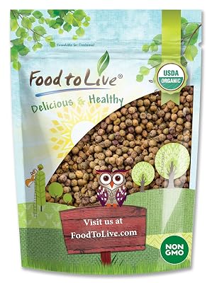 Organic Brown Speckled Peas, 5 Pounds Whole, Non-GMO, Sprouting Seeds, Kosher, Raw, Dried, Vegan, Bulk, Product of Canada