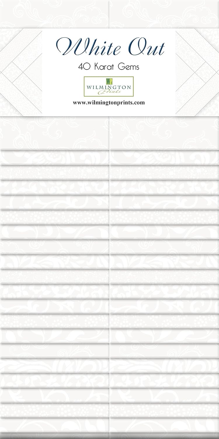 Wilmington Prints White Out-40 Karat Gems, Cotton