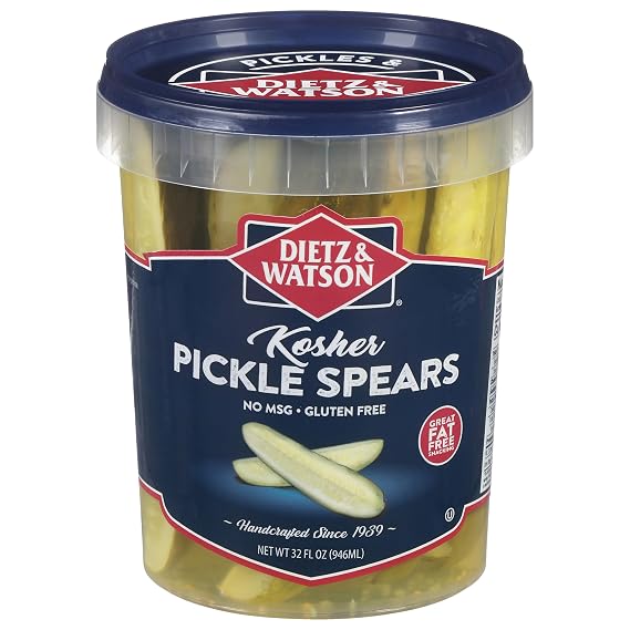 Dietz & Watson Kosher Pickle Spears, 32 oz