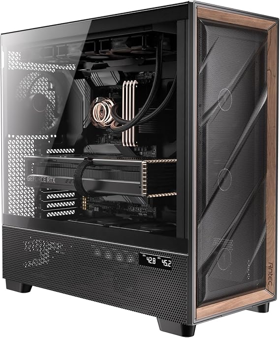 Antec Flux Pro Full-Tower E-ATX PC Case, 6 PWM Fans Included, Black