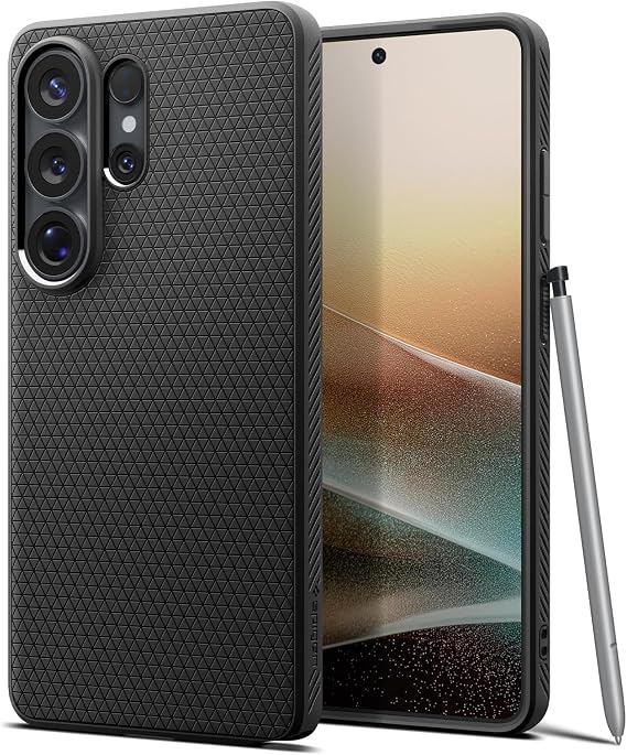 Spigen Galaxy S26 Ultra ile Uyumlu Kılıf Liquid Air Matte Black - ACS11023
