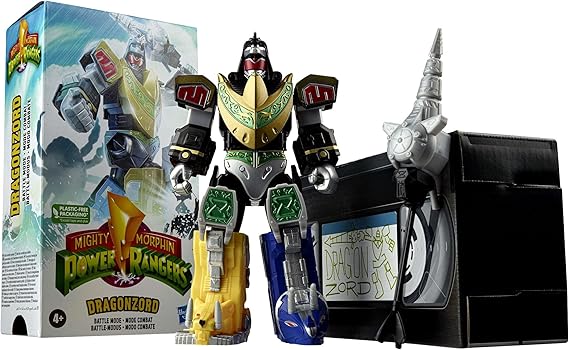 Mighty Morphin Power Rangers Megazord 7 inch Classic Figure Collector Set (Dragonzord)