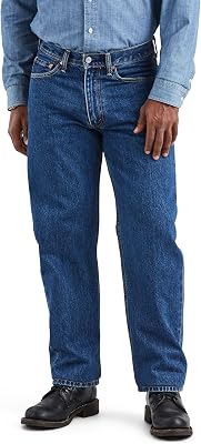 Levis Mens 550 Relaxed Fit Jeans Also Available in Big & Tall, Dark Stonewash, 32W x 29L