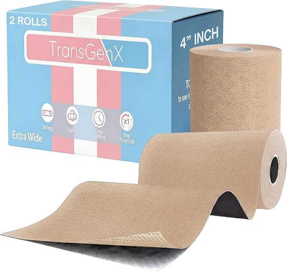 4 Inch Extra Wide FTM Chest Binding Tape - 2 Pack