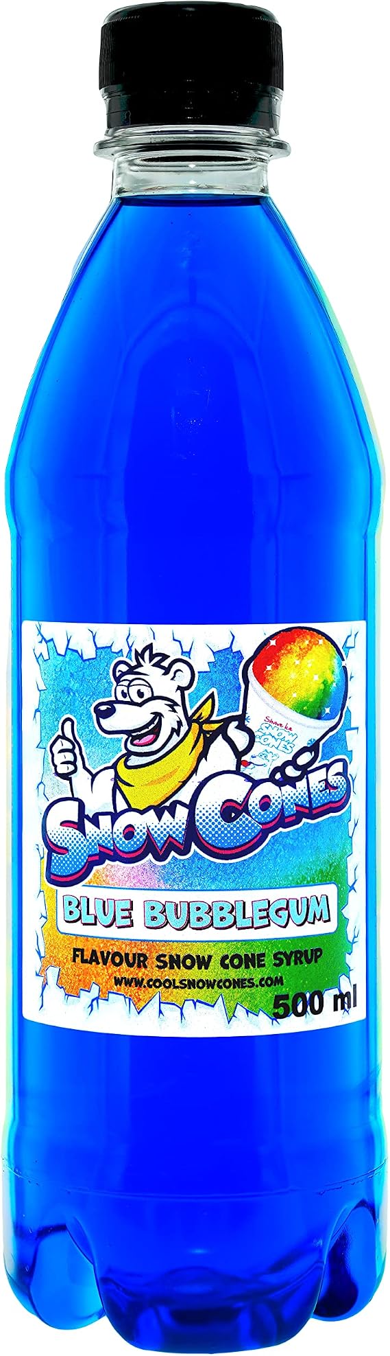 Slush | Snow Cone Syrup | Compatible with ALL Slush Puppy Machines | 500ml Bottles Pick Your Flavour (500ml, Blue Bubblegum)