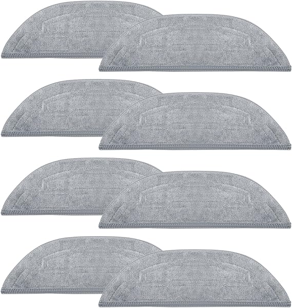 Mop Pads Compatible with Roborock S8 MaxV Ultra / S8 Max Ultra Robot | Spare Replacement for Robot Vacuum Microfiber VibraRise 3.0 Mopping Cloths Accessories (8Pack)