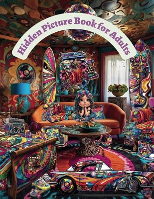 Hidden Picture Book for Adults: Seek and Find the Hidden Objects in the Pictures Paperback Large Print, January 22, 2025