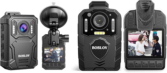 BOBLOV KJ23Pro 2K 128GB Body Camera and KJ25 1080p Camcorder