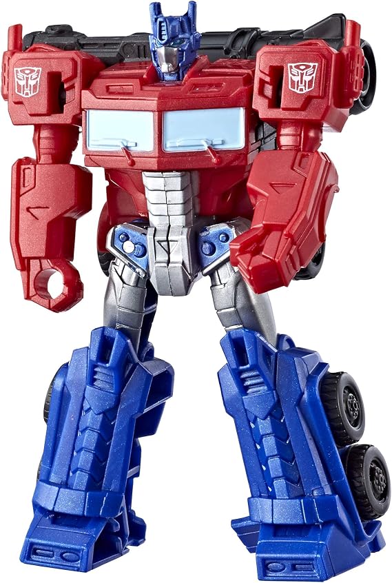 Transformers E1897 Cyberverse Optimus Prime with Ion Burst Action Figure Red and Blue
