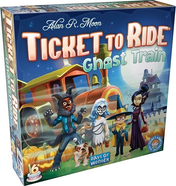 Asmodee Ticket to Ride Ghost Train Board Game - Strategy Game, Train Adventure Game, Fun Family Game for Kids & Adults, Ages 6+, 2-4 Players, 15-30 Minute Playtime