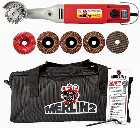 King Arthur's Tools 10005 Merlin 2 Mini Grinder Carving Kit