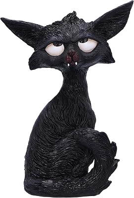 Nemesis Now Kit 21cm, Resin, Black, Cat Figure, Black Cat Ornament, Collectable Cat Giftware, Cast in The Finest Resin, Expertly Hand-Painted, D6751A24