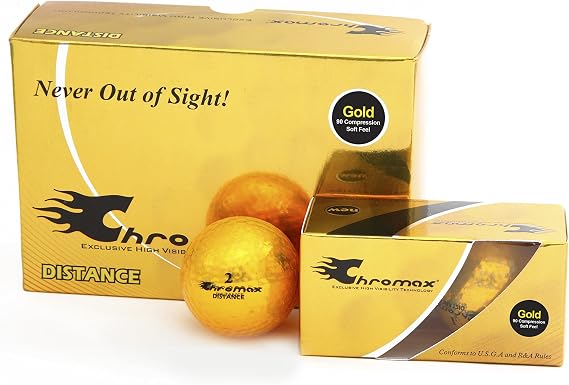 Chromax High Visibility Distance Golf Balls 6-Pack