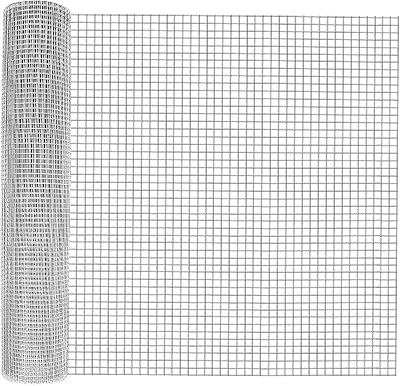 Hardware Cloth 12 in - 36 in x 50 ft Galvanized Chicken Wire Mesh Roll, Hot-Dipped After Welding for Chicken Coop Accessories, Rabbit Cages & Poultry Netting Durable Chicken Wire Fencing, Silver