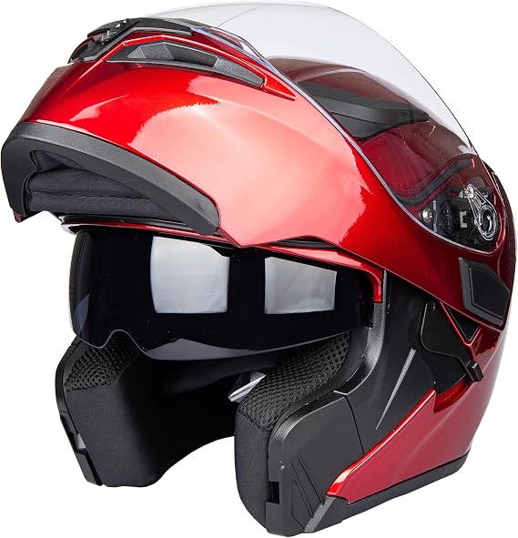 Helm für Motorräder Full-Face Motorcycle Helmet Tragbarer Integralhelme Flip-up Motorradhelm Zertifizierung von ECE