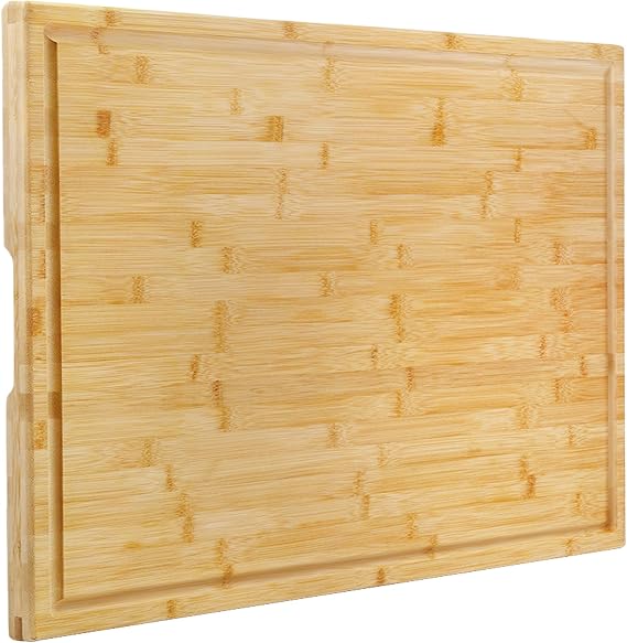 Utoplike Extra Large Chopping Board, Bamboo Cutting Board-76.2x50.7x2.5 cm