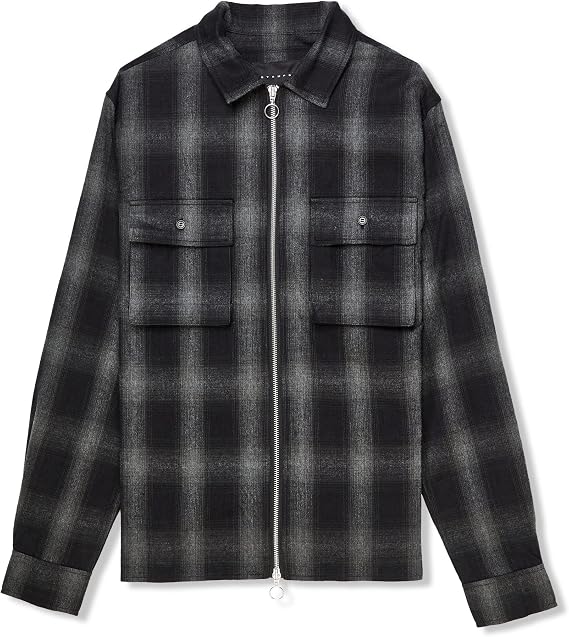 Stampd Mason Zip Up Shirt - Black