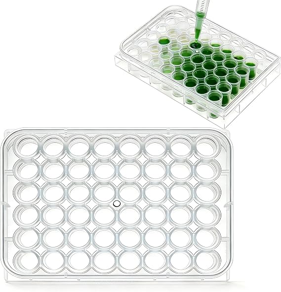 48 Holes Pill Filler Tray for Capsules, Capsule Filling Tray for Powder, Empty Fill Trays Kit Tissue Culture Kit Tools Cub Ceramics